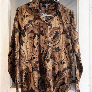 Pattern button up top